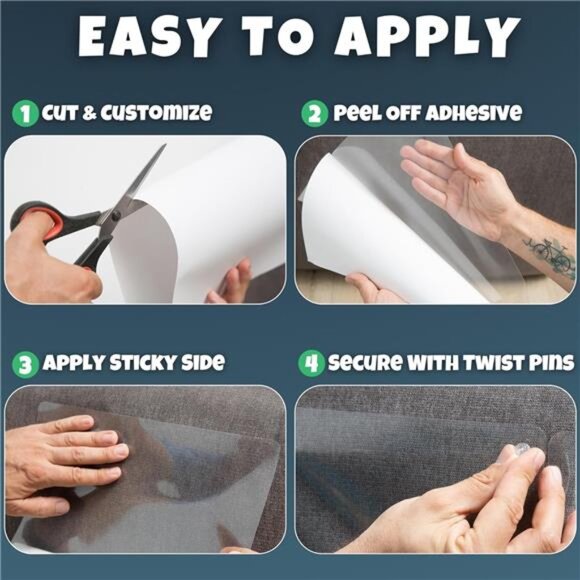 Cat Couch Protector,10 Pack,Anti Cat Scratch Furniture Protector,Couch Protector - Picture 3 of 7